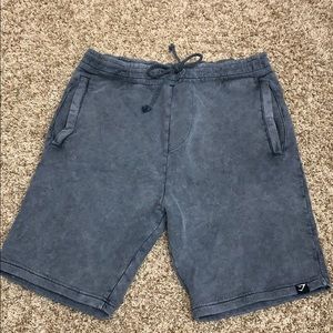 Gymshark shorts, acid washed grey